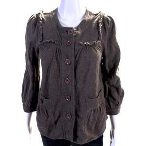 Marc Jacobs Ruffle Military Blazer